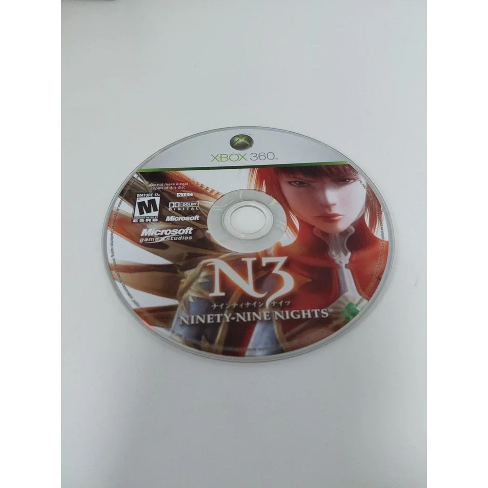 N3 Ninety Nine‎ Nights - (Microsoft Xbox 360, 2006) Video Game NO MANUAL